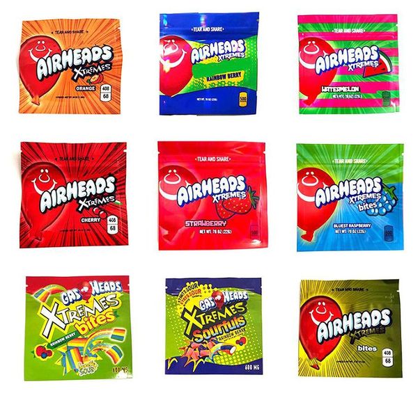 

xtremes edible rainbow empty mylar packaging bags bites cherry orange gasheads sourfuls pouch plastic bag warheads