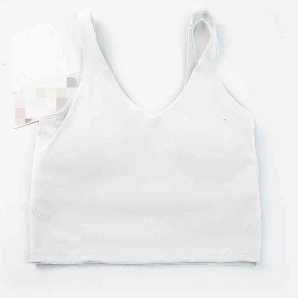 

2022lu shockproof yoga bra running gym sports bra women widen hem push up workout shirt fitness yoga crop brassiere multiple colors ll38, Black;white