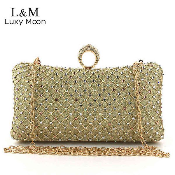 

evening bags women's clutch purses and handbag diamond luxury designer bag wedding evening bag gold silver exquisite chain shoulder bag
