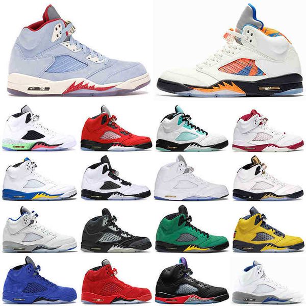 

basketball shoes men 5s 5 oreo fire red laney island green metallic gold mens trainers sneakers size us 7-13, Black