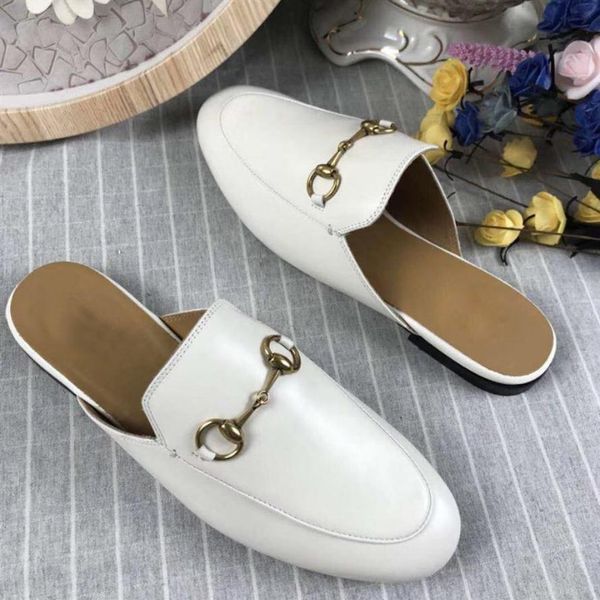 

8012rigianl box europe fashion slide sandals causal non-slip summer huaraches slippers flip flops slipper women classical fenty2403, Black