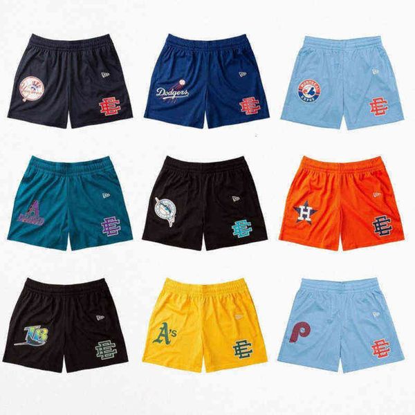 

eric emanuel ee basic short men's fitness shorts women beach pants sports mesh breathable casual star fashion basketball footballsweatp, White;black