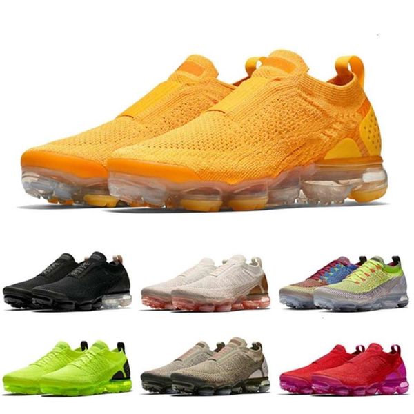 

2021 arrival fly knit fk sport mens womens running shoes moc 2.0 cushion university gold volt triple black sneakers trainers 36-45297n