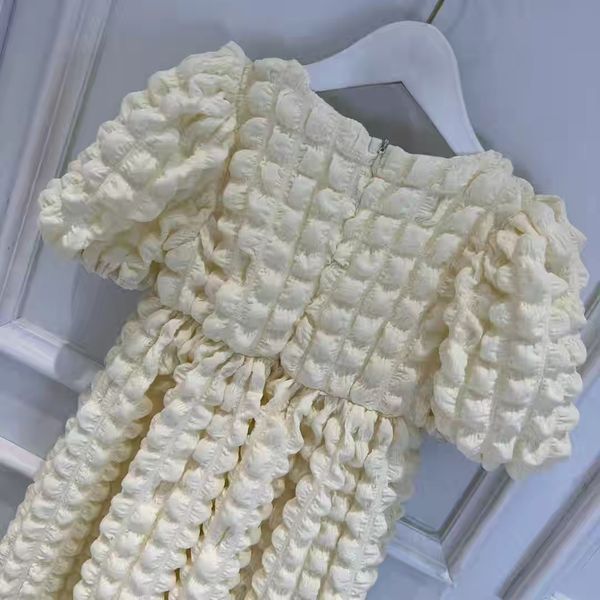 

style wedding dresses kid girl flower summer set 110-160cm creamy white color boutique clothes cotton materials wholesale outfits 2022, Red;yellow