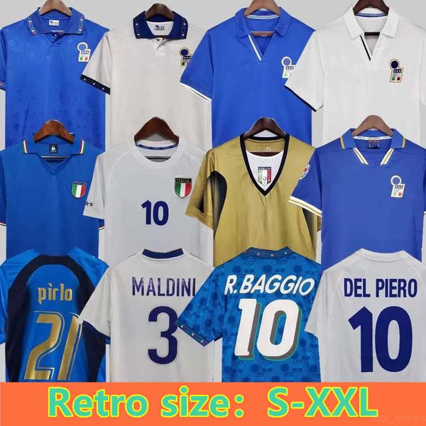 

1982 italys retro soccer jersey 1990 1996 1998 2000 home football 1994 maldini baggio donadoni schillaci totti del piero 2006 pirlo inzaghi, Black;yellow