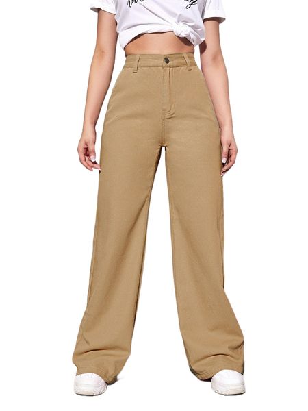 

high waist wide leg jeans a0yn#, Blue