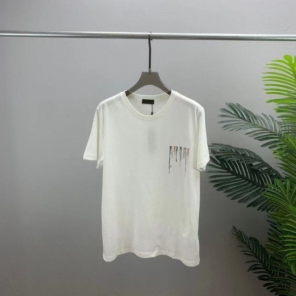 

fashion mens t shirt designers tees men women shirts black white clothing man tees short sleeve woman tshirt casual hip hop streetwear asian, Black;brown