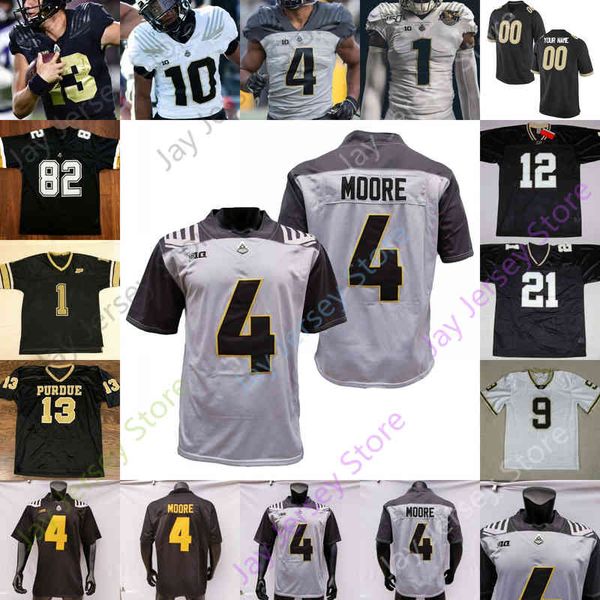 

purdue boilermakers football jersey ncaa college jack plummer king doerue george karlaftis derrick barnes hopkins anderson jr. anthrop, Black