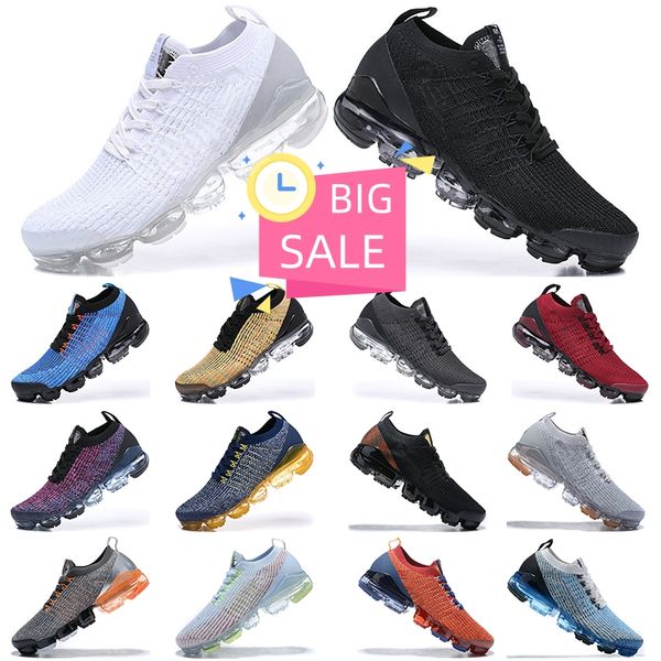

2022 men air shoes vapourmax fly 3.0 max triple black white sports women volt orca trainers cushion sneakers