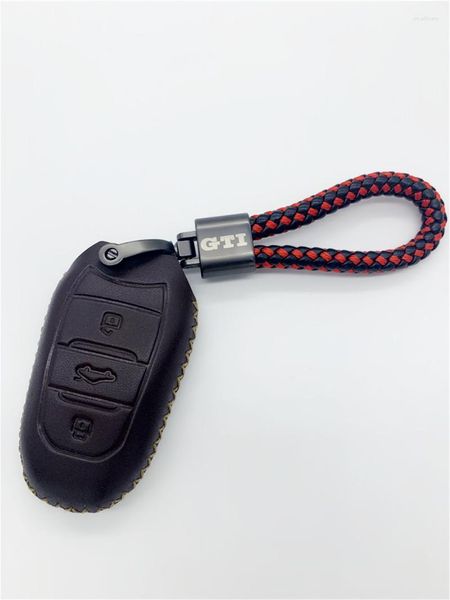 Клайки Multi-Cloor Fashion Metal Leather Car Styling Keychain Business Gift Accessories для VW Golf 7 GTI 6 личность Smal22