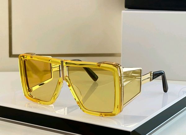 

rectangle gold yellow oversized sunglasses chunky large glasses women men hip hop glasses fashion accessories sun shades uv400 eyewear, White;black