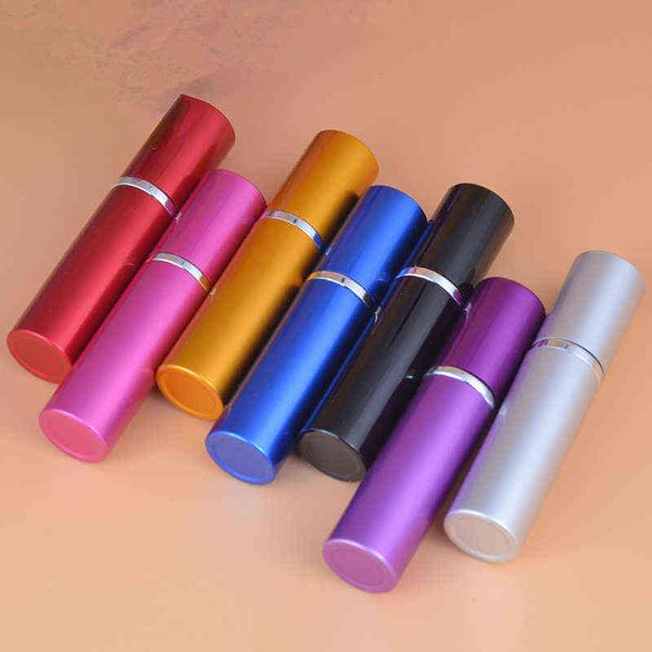 

10pc 10ml pump wholesale bottle refillable atomizer spray empty plain parfums aluminum glass scent bottle y220428