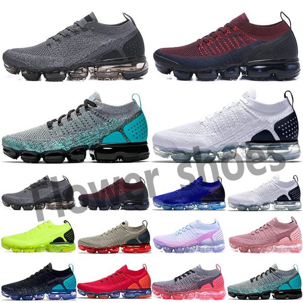 

2021 moc 2 laceless 2 0 classic casual shoes triple black designer men women sneakers fly white knit cushion trainers 201f