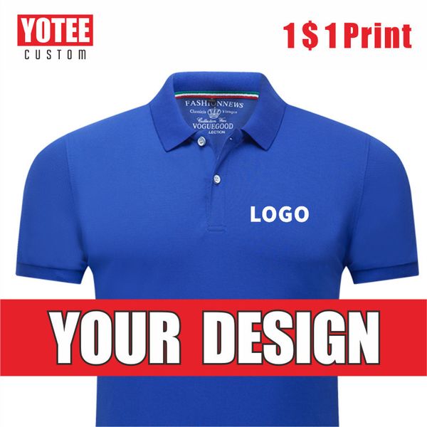 

yotee business casual short sleeve personal group custom polo shirt men and women custom 220608, White;black