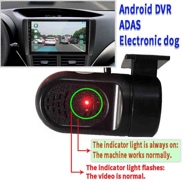 CAR DVR DASH CAMARA USB DVR CAR CAMARA GPS Player Digital Video Night Vision HD P Регистратор регистратор для Android System J220601