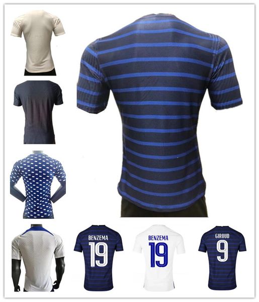 

player version mbappe griezmann soccer jersey pogba giroud kante maillot de foot equipe maillots football shirt uniforms 2022 2023 men + kid, Black;yellow