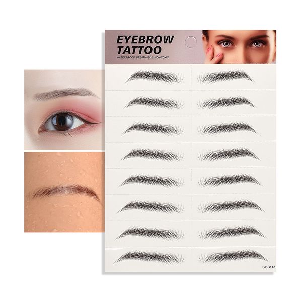 

3d simulation eyebrow sticker 1pc lucky eyebrow shape