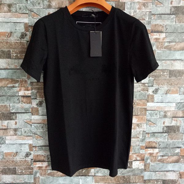 

t shirts for man designer tee mens letter print casual trendy summer lovers woman black white slim fit soft hip hop vintage fashion short sl, White;black