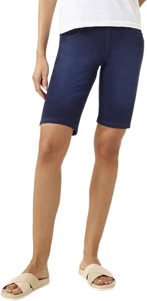 

women's game changing denim high rise bermuda short 19zp#, White;black