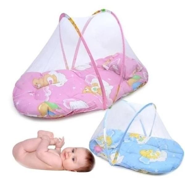 Tragbares Neugeborenes Babybett Wiege Kinderbett zusammenklappbares Moskitonetz Säuglingskissen Matratze mobile Bettwäsche Kinderbettnetz 92 * 48 * 40 cm