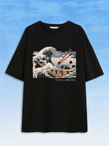 

romwe x vincenttrinidadart cartoon graphic tee j6tr#, White