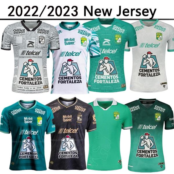 

2021 2022 2023 mexico soccer jerseys liga club mx leon commemorative home away 7 davila 13 mena 16 meneses gigliotti campbell montes tesillo, Black;yellow