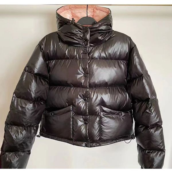 

women's down jacket short bread jacket designer mens puffer coat, Black