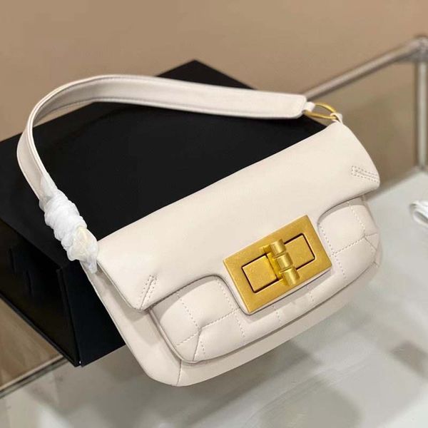 

2022 spring/summer new postman charter car sewing chain lock small bag single shoulder, diagonal shoulder, portable clamshell organ bag fema