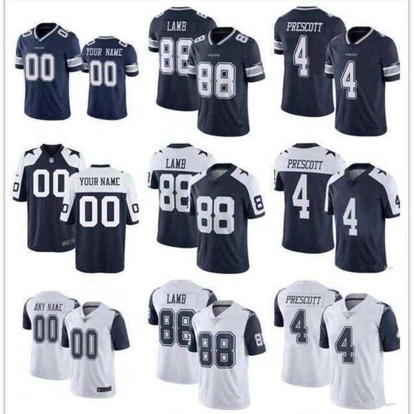 

DC Custom Mens Women Youth Kids American Football Jersey Any 32 Teams Player Game Jersey All Stitched Wholesale Sport Athletic Wear Blue Embroidered -4XL, Color