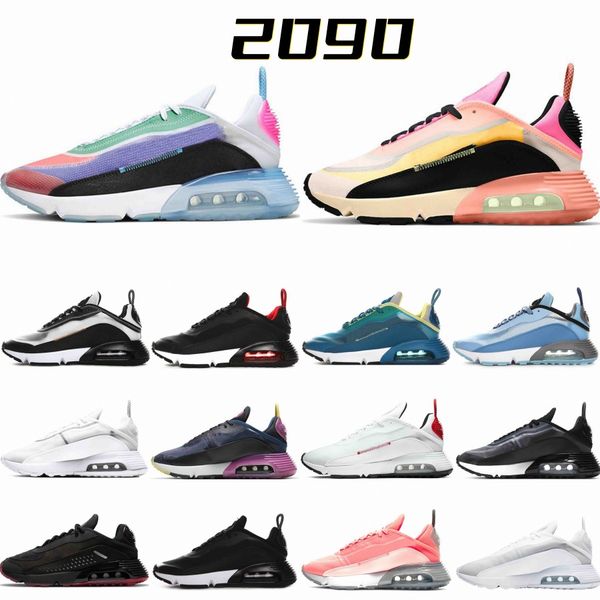 

2021 women men running shoes arrival max 2090 casual zapatos 2090s aurora green pn pure platinum dust mens outdoor sports trainers sneakers, Black