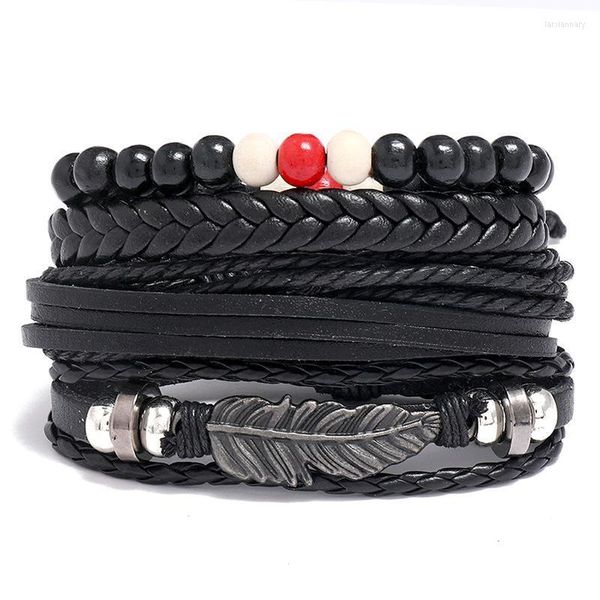 Link Cadeia Moda Moda Camada Camada Pulpeleira Punk Punk vintage Suriços artesanais Bulbões de pulseiras para homens link Lars22