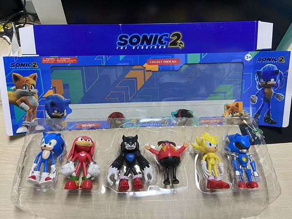 

cartoon figure action toy figures 6pcs set packing box disassembled kids toy