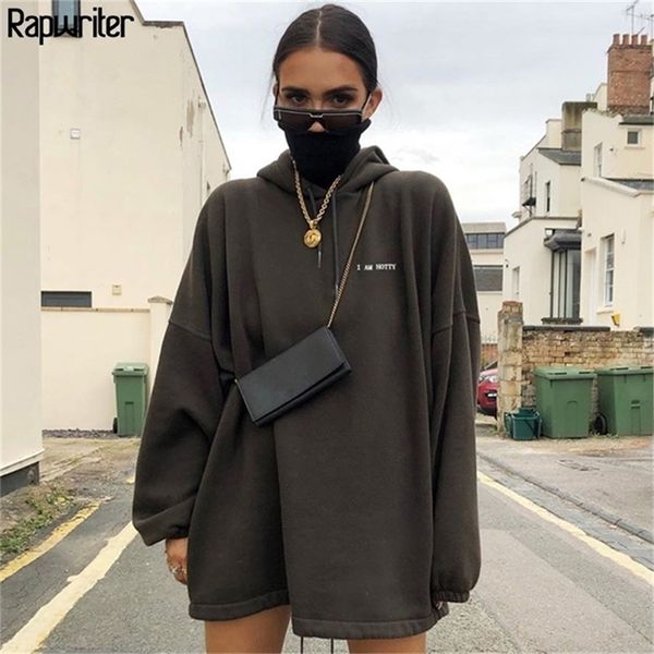 

rapwriter streetwear fake 2 pieces oversized turtleneck hoodie women casual loose pullover letter long sweatshirt pullover 201216, Black