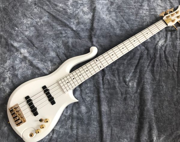 

5 strings electric guitar bass delivery can customize