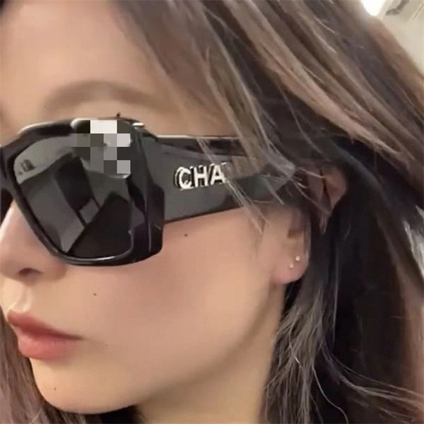 

designer sunglasses xiaoxiangjia large square sunglass female ins net red star letter lens ch71472, White;black