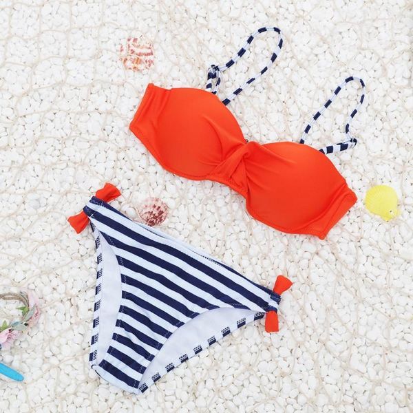 

2020candy colors summer swimwear swimsuit bathing suit push up female bikini set