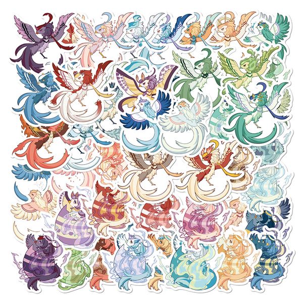 

50 pcs mixed graffiti skateboard stickers original phoenix cartoon for car lapfridge helmet pad bicycle bike motorcycle ps4 book guitar pvc