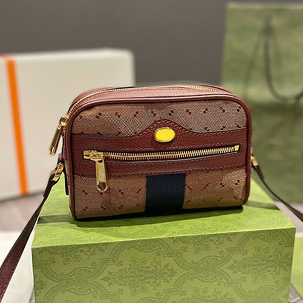 

ophidia camera crossbody bag retro handbags purse canvas leather zipper closure red green ribbon adjustable shoulder strap fashion letters v