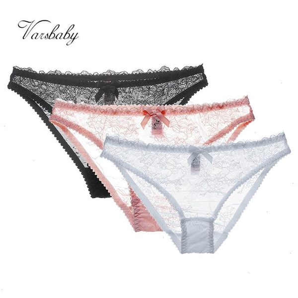 

lace low-waist s-xl panties briefs hollow bow underwear transparent, Black;pink