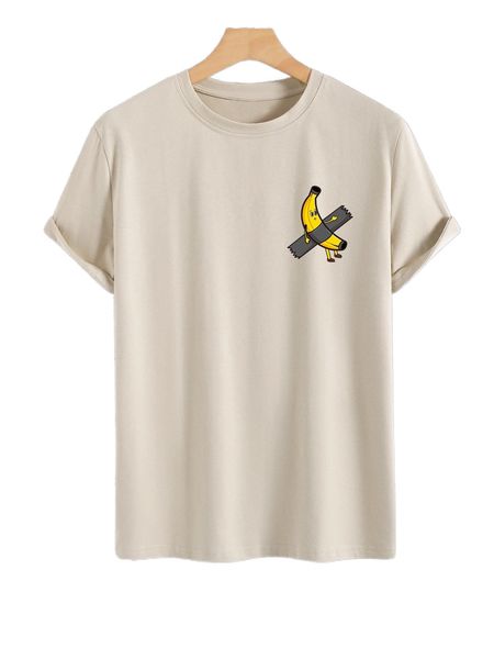 

men cartoon graphic tee i119#, White;black