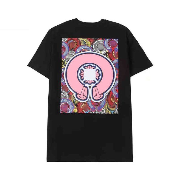 

ch loose men's t shirts brand man t-shirt luxury summer women cross sanskrit tees letter designer tshirts boy fashion round neck shirt, White;black