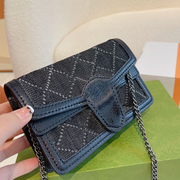 

Mirror Designer Bags Women Cross Body Shoulder Bag Messenger Pack Check Classic Chain Clutch Plain Wallet Lady Crossbody, White