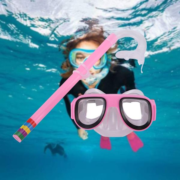 

kids anti fog eye swimming silicone goggles glass professionalsnorkel set
