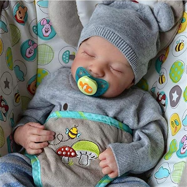 Bebekler 19 Inç Yeniden Doğmuş Kız Bebek Bebek Silikon Tam Vücut Yürümeye Başlayan Bebekler Oyuncak Uyku EyeClosed Doll Hediye Oyuncak Çocuklar Için Hediyeler 220826