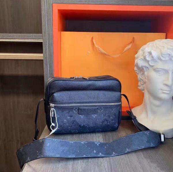 

blue letter leather messenger bag designer women men shoulder bags handbag zipper camera bag printing men's clutch totes luxury brand c