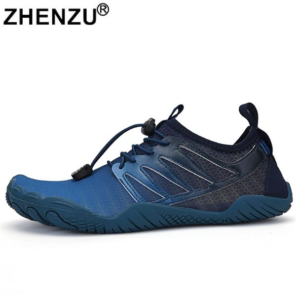 

beach aqua water shoes men boys quick dry women breathable sport sneakers footwear barefoot swimming hiking gym 220610, Black