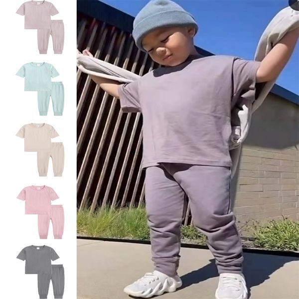 Bebek Erkekler Terzyolu Set Çocuklar Giysileri Set Çocuklar Nedensel Top Sweatshirt+Erkek Kıyafet Kostümleri için Pantolon