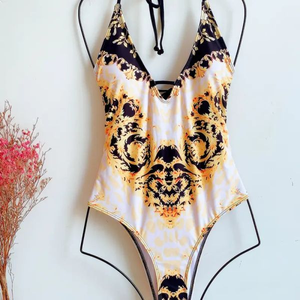 

tobinoone summer lace up bodysuit floral printed bodycon bodysuits womens jumpsuit sleeveless hollow out backless rompers, White;black