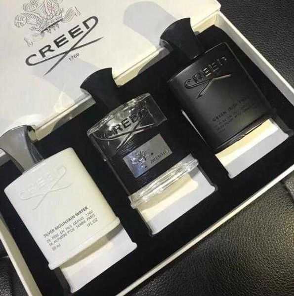 

incense creed perfume 3pcs set deodorant scent fragrant cologne for men silver mountain water/creed aventus/green irish tweed 30ml aromather