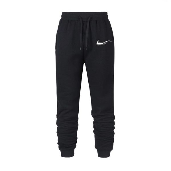 

2021 new men joggers brand male trousers casual pants sweatpants jogger 15 color casual gyms fitness workout sweatpants249g, Black